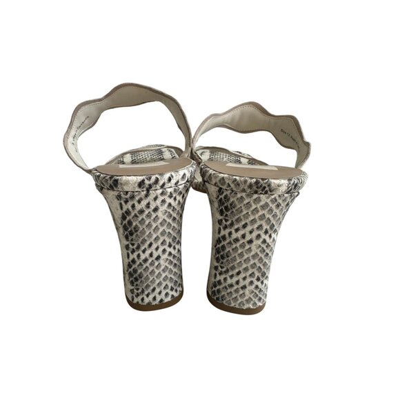 DOLCE VITA Women's Snake Print Leather Double Strap Sandals Heels Size 14 NWOB - Picture 8 of 10